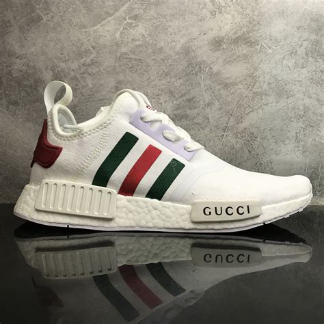 gucci nmd white size 13|Gucci adidas t shirts.